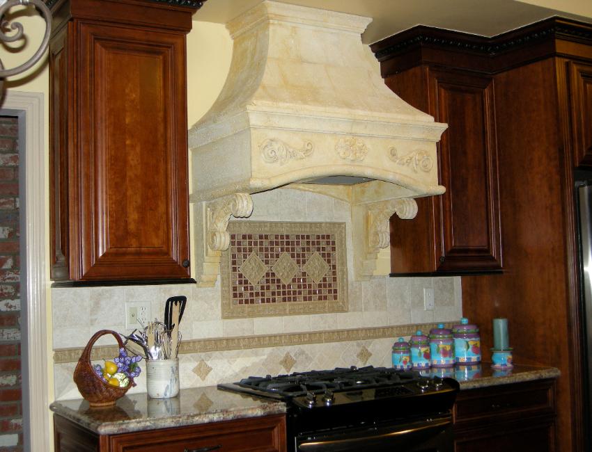 This is a light weight stone hood for a 36